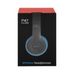 هدفون بی‌سیم مدل P47 – آبی / طوسی - تصویر 8